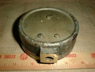 Vintage Antique U.  S.  Gauge Co Boiler 3 dial water temp Crane 1926 3 3/4 
