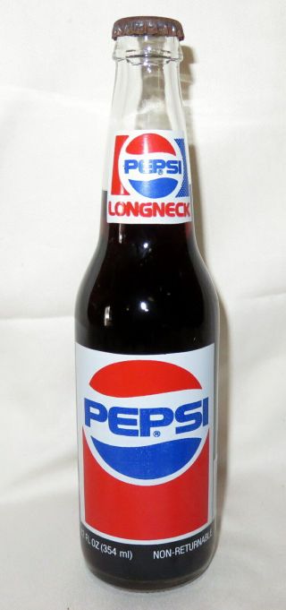 Vintage Pepsi Cola Longneck 12 Oz From The 80 
