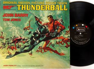 John Barry - Thunderball (ost) - Lp - 1965 United Artists Usa Mono Issue - Ual 4132