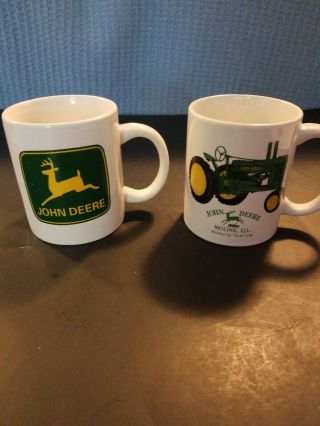Set Of 2 John Deere Coffee Mugs Licensed Product