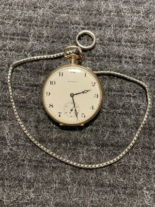 Vintage E.  Howard Boston Open Face Case 17 Jewel Pocket Watch Runs 1193573