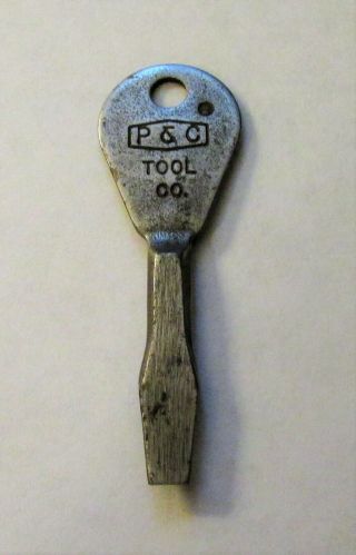 Vintage P & C Tool Co.  Frank Buhler Key Chain Screwdriver