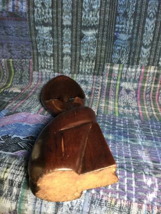 Vintage Hand Carved Wood Wooden African Modern Woman Statue figure 3