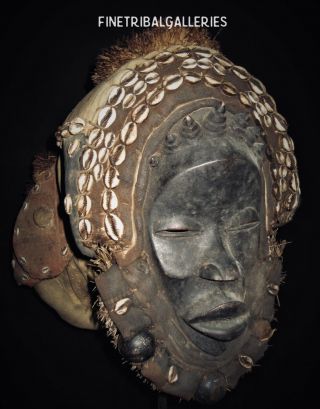 Fine Tribal Galleries - Unusual Dan Spiritual Mask - Stilt Dance - Côte D’ivoire