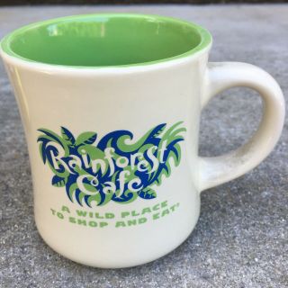 Rainforest Cafe Ceramic Stoneware Coffee Mug " A Wild Place To Shop And Eat "