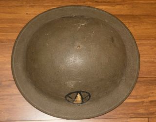 Wwi Us Steel Helmet With Liner 89th Inf.  Div.  Painted - Identified