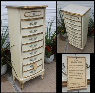 Antique French Provincial Sears Bonnet Lingerie Vintage Chest Dresser We Ship