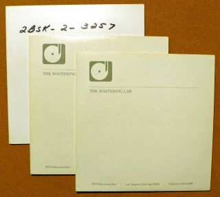 Close Encounters Of The Third Kind Soundtrack 3xlp Acetate Set Unreleased? 1977
