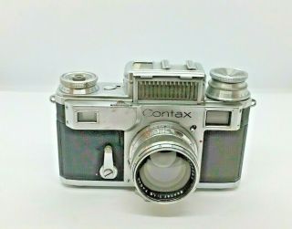 Zeiss Contax Iii Vintage 35mm Rangefinder Camera Nr.  C14224 C.  1936
