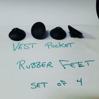 Vest Pocket Replacment Rubber Feet Set Of 4 Antique Slot Machine Rubber Feet