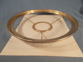 Vintage Brass 10 Inch Shade Ring Opening For Burner 2&13/16 Inches Wide