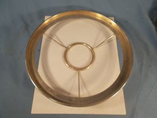 Vintage BRASS 10 inch Shade RING Opening for burner 2&13/16 inches wide 2