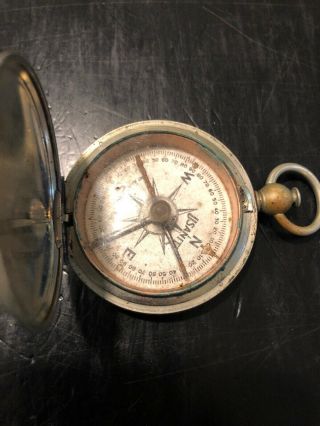 ANTIQUE 1917 WWI Engineer Dept Compass 3
