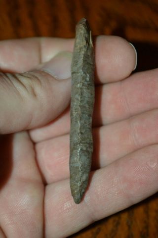 Archaic Dover Chert Drill Lake Co,  Tennessee 2.  75 x.  5/8 Great Style 3