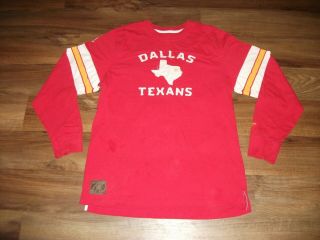Vintage Dallas Texans Afl Retro Football Distressed Shirt Jersey Reebok Size Xl