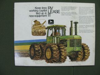 1974 John Deere Tractor Sales Brochure 4 - Wheel Drive Tractors 8430 & 8630 2