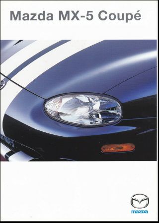 Brochure Folder 2000 Mazda Mx - 5 CoupÉ Gt - R & Gt - Cup Miata _