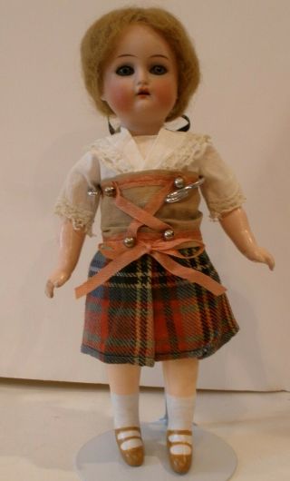 Antique 8 " German Bisque Socket Head Doll,  Body