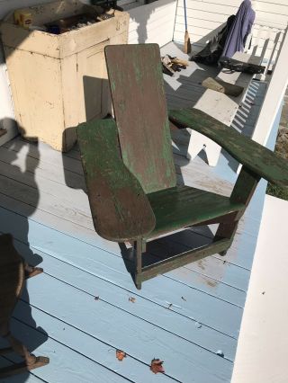 Antique Adirondack Signed Dated Arts And Crafts Westport Chair