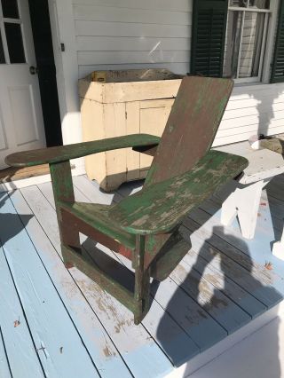 Antique Adirondack Signed Dated Arts And Crafts Westport Chair 2