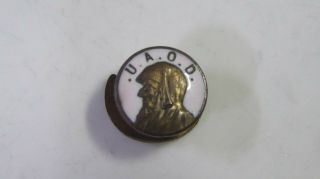 United Ancient Order Of Druids U.  A.  O.  D.  Button Enamel Badge
