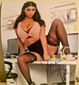 Violet Myers Hot Porn Star - Model Signed Autographed 8x10 Photo Mia Khalifa? 3
