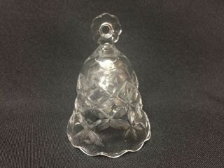 Vintage Small Clear Cut Crystal Dinner Bell