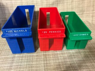 Vintage Pm Company Coin Roll Holders