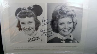 Vintage 1995 Mickey Mouse Club Mouseketeer Sharon Baird Autograph Picture Wow