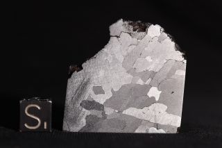 Morasko Meteorite Etched Part Slice 36.  8 Grams