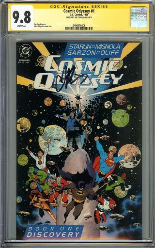 Cosmic Odyssey 1 Cgc 9.  8 Ss Jim Starlin Batman Superman Green Lantern Darkseid