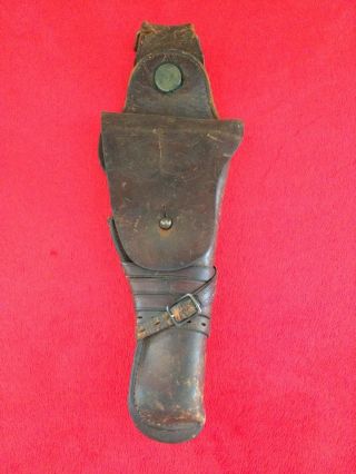 Ww1 Calvary Leather M1912 Holster For Us 1911 Colt.  45 Pistol 1914 Ria