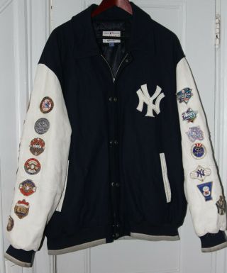 Vtg York Yankees 26 Time World Series Champion Jacket Xxl By Giii Carl Banks