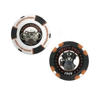 Harley - Davidson Limited Edition Poker Chip Series 2 1909 Collectors Pack 6702d
