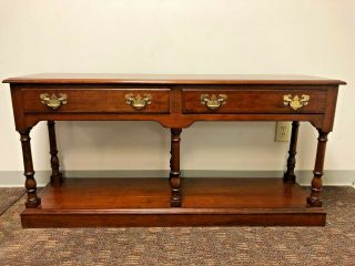 Chippendale Pennsylvania House Traditional Style Solid Cherry Console Sofa Table
