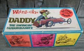1969 Hawk Weird - Ohs Daddy Glow In The Dark Model Car Kit Box Only