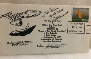 Fred Haise Signed Cover Re: Allies For Star Trek Cover Apollo 13 Astronaut