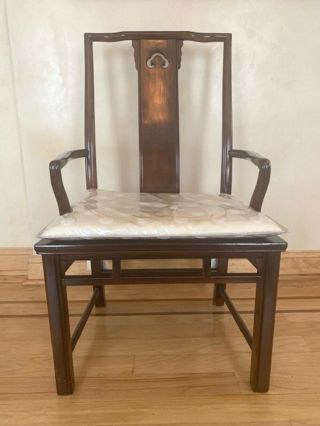 Set Of 6 Vintage Havy Asian - Style Dining Chairs,  Solid Wood Rare