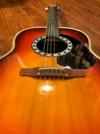 Ovation Applause Acoustic Guitar Model Aa14 Vintage 1976 -