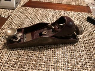 Vintage Stanley No.  60 - 1/2 Low Angle Block Plane With Adjustable Throat Brown