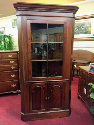 Pennsylvania House Cherry Corner Cabinet - Corner Cupboard - Delivery Available 2