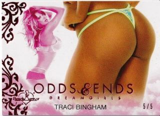Traci Bingham 2017 Benchwarmer Dreamgirls Odds & Ends Butt Pink Foil Sp 5/5