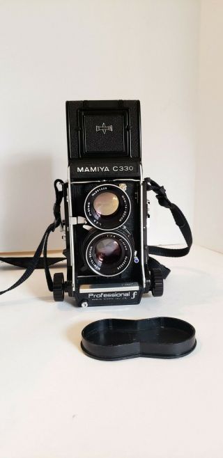 Vintage Mamiya C330 Professional - F With 2 Mamiya - Sekor 80mm Lenses And Case
