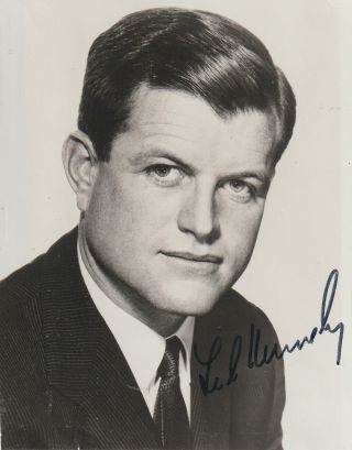 Ted Kennedy,  Autograph On Photo