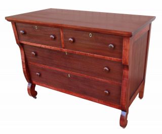 1800 ' s Antique Federal Empire Rosewood Dresser Chest of Drawers 3