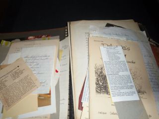 LARGE VINTAGE PHOTO ALBUM FULL OF RECIPES HANDWRITTEN AND CUTOUTS 2