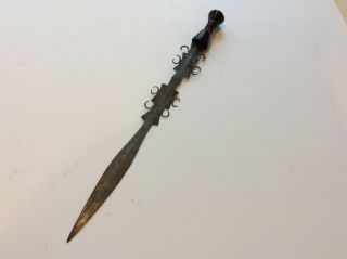 Old Antique African Konda Flamboyant Sword With Interesting Blade