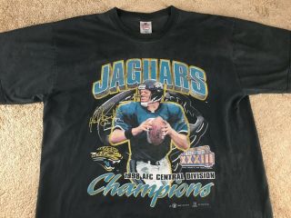 Vintage Jacksonville Jaguars Shirt Mark Brunell Xl Football Xxxiii Jersey Hat