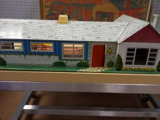 Vintage Tin Litho Doll House By Louis Marx Co.