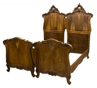 Handsome Italian Louis Xv Style Bedroom Set Double/ Single Beds,  Late 19th C